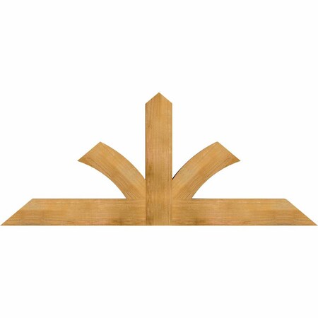 Ekena Millwork Richland Rough Sawn Timber Gable Bracket, Western Red Cedar, 72"W x 30"H x 4"D x 6"F, 10/12 Pitch GBW072X30X0406RIC00RWR